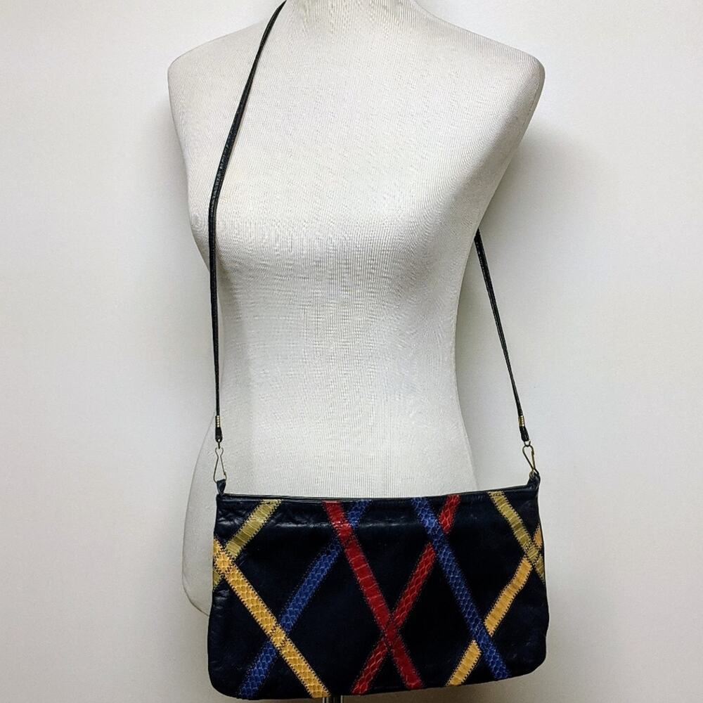 Vintage Lopez Camacho Blue Purse